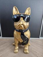BULLDOG 60 CM HOOG , GOUD/BRONS , NIEUW , BRIL , HOND .., Ophalen, Nieuw