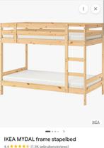 Houten stapelbed Ikea, Ophalen, Gebruikt, 90 cm, Tweepersoons