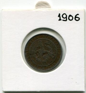 2½ cent 1906 Koningin Wilhelmina  beschikbaar voor biedingen