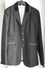 ZWART WEDSTRIJDJASJE MET FLUWELEN KRAAG, MAAT 38, Dieren en Toebehoren, Paardrijkleding, Gebruikt, Ophalen of Verzenden, Bovenkleding