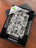 Zippo glow in the dark, skull, doodskop, Ophalen of Verzenden, Nieuw