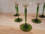 Schott Zwiesel wijnglazen op groene voet Pfalz, Antiek en Kunst, Ophalen of Verzenden