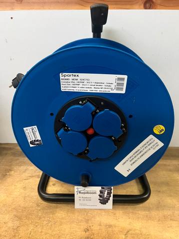Spartex kabelhaspel 25m 2.5mm2 kabel paar keer voor demo geb beschikbaar voor biedingen