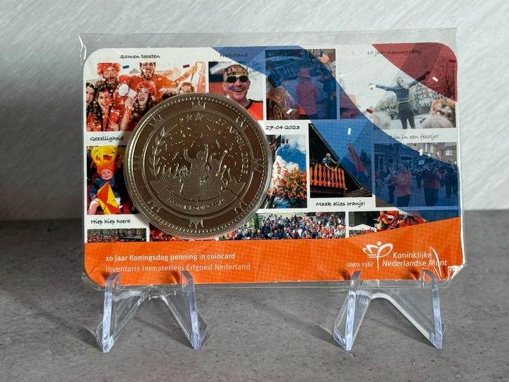 Coincard 2023 10 jaar Koningsdag Penning, Postzegels en Munten, Munten en Bankbiljetten | Verzamelingen, Nederland, Ophalen of Verzenden