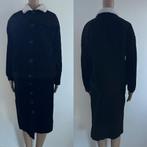 Dames co-ord set pak rok en jas vest nieuw corduroy zwart S, Kostuum of Pak, Zwart, Nieuw, Ophalen of Verzenden