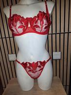 Sexy nieuw rood transparant setje maat XL, Kleding | Dames, Verzenden, Rood