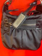 Zwarte nylon Abro crossbodytas met leren accenten, Ophalen of Verzenden, Zo goed als nieuw, Zwart