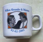 Mok Willem-Alexander en Maxima 02-02-2002, Ophalen of Verzenden, Gebruikt, Servies