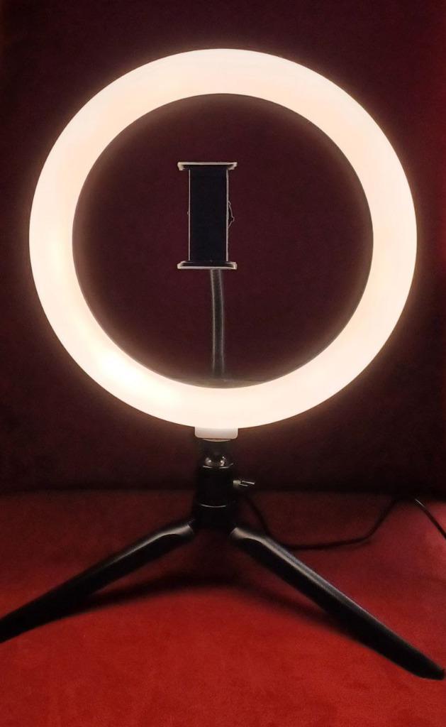 Led ringlamp, Audio, Tv en Foto, Fotografie | Fotostudio en Toebehoren, Zo goed als nieuw, Lamp of Flitsset, Ophalen