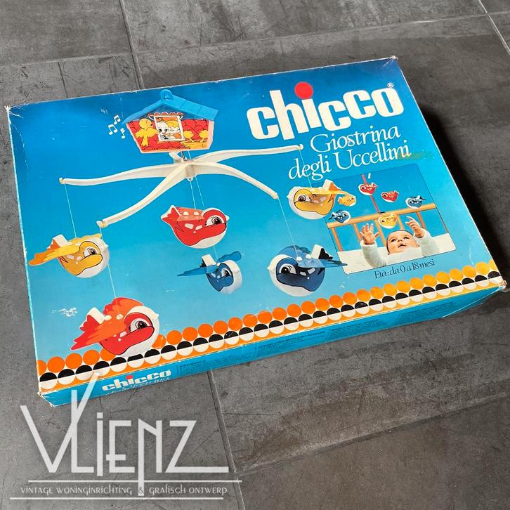 Vintage Chicco baby mobiel, mobile, box of bed, Kinderen en Baby's, Speelgoed | Overig, Gebruikt, Jongen of Meisje, Ophalen of Verzenden