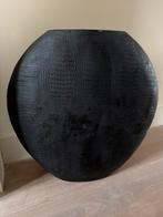 Zwarte Croco Vaas/Pot - Stijlvol en Uniek, Huis en Inrichting, Woonaccessoires | Vazen, Overige materialen, Gebruikt, Zwart, Ophalen of Verzenden