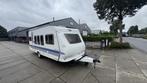 Hobby De luxe Easy 520 TMF MOVER 4 PERSOONS, Caravans en Kamperen, Caravans, Rondzit, Hobby, Bedrijf, 5 tot 6 meter