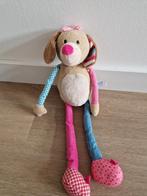 Knuffel Lief! hond bruin blauw roze lange benen K9331, Ophalen of Verzenden, Zo goed als nieuw, Hond