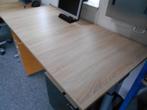 Gipsen slinger bureaus met nieuwe bladen 160 x 80 cm, In hoogte verstelbaar, Zo goed als nieuw, Ophalen, Bureau