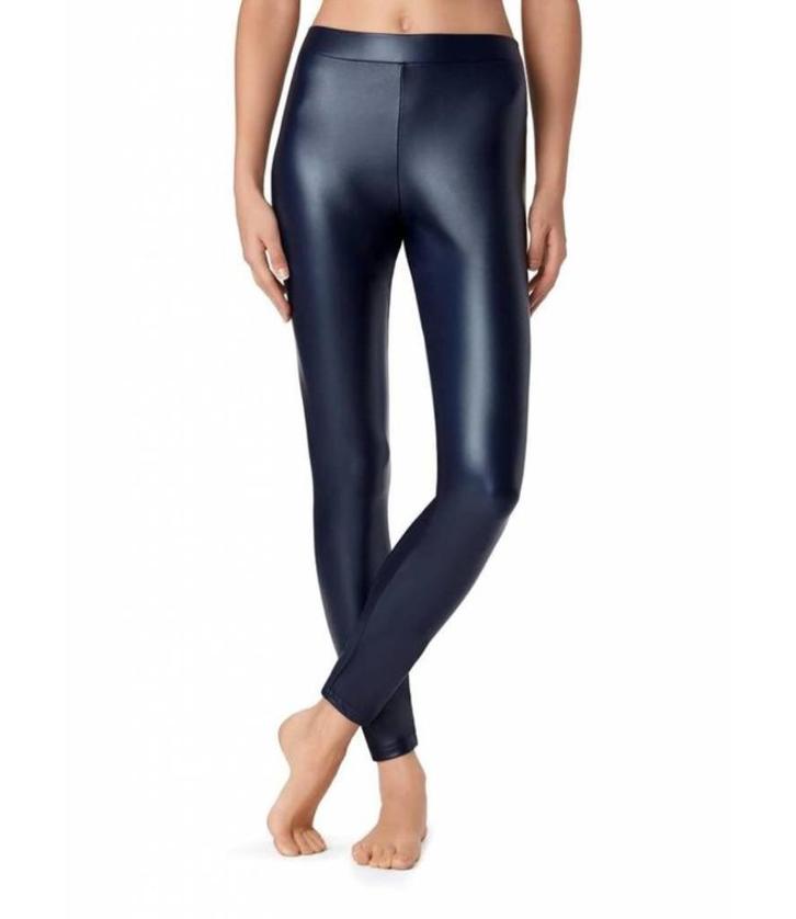 Leatherlook Legging Blauw/Marine maat S/M en XXL (136), Kleding | Dames, Leggings, Maillots en Panty's, Nieuw, Legging, Blauw