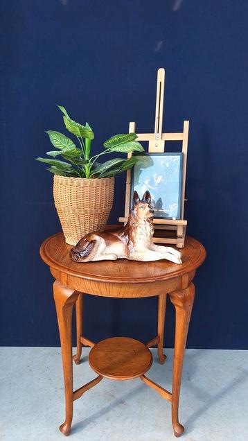 Antieke eikenhouten wijntafel, bijzettafeltje, sidetable  beschikbaar voor biedingen