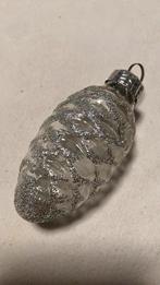 Vintage kerstbal, dennenappel transparant glitter, Diversen, Kerst, Ophalen of Verzenden, Zo goed als nieuw