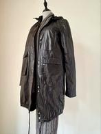 Hugo Boss (S) twv 410,- nieuwe vegan leer parka, jas, Zwart, Nieuw, Ophalen of Verzenden, Maat 36 (S)