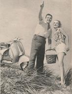 Retro reclame 1958 Vespa brommer u hebt nu de ruimte, Verzenden, Overige typen