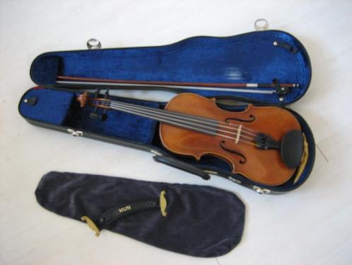 Mooie Duitse viool, Muziek en Instrumenten, Strijkinstrumenten | Violen en Altviolen, Gebruikt, Viool, 4/4-viool, Met koffer, Ophalen