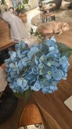 6 blauwe kunst hortensia’s, Huis en Inrichting, Ophalen of Verzenden, Zo goed als nieuw