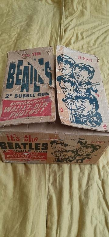 Beatles kauwgumplaatjes doos 1964  beschikbaar voor biedingen