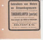 S209 advertentie tungsgramlampen peertjes soerabaia 1931, Verzamelen, Verzenden, Gebruikt