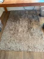Hoogpolig tapijt beige, Ophalen, 100 tot 150 cm, Beige, Zo goed als nieuw