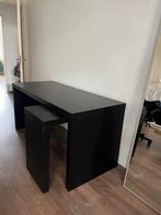 Malm Bureau zwart, Huis en Inrichting, Bureaus, Ophalen, Zo goed als nieuw