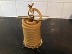 Antieke Wax Jack messing kandelaar. 19e eeuw., Antiek en Kunst, Curiosa en Brocante, Ophalen of Verzenden