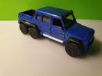 Welly - Mercedes G63 AMG 6x6 [blauw] 1/40, Ophalen of Verzenden, Zo goed als nieuw, Auto
