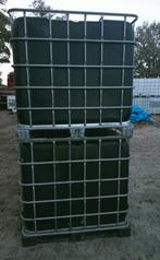 Ibc vaten zwart anti alg 1000 liter vat, Tuin en Terras, Regentonnen, 150 liter of meer, Ophalen, Zo goed als nieuw