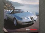 Alfa Romeo Spider 2003 Brochure, Ophalen of Verzenden, Zo goed als nieuw, Alfa Romeo