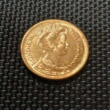Versleten Gouden 5 Gulden 1912 - Koningin Wilhelmina Naslag beschikbaar voor biedingen