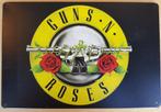 Guns 'N Roses logo reclamebord van metaal wandbord, Nieuw, Foto of Kaart, Ophalen of Verzenden