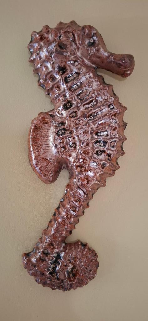 Vintage zeepaardje in geglazuurde keramiek, Antiek en Kunst, Antiek | Keramiek en Aardewerk, Ophalen of Verzenden