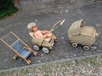 3 oude poppen wagens samen €50, Antiek en Kunst, Ophalen