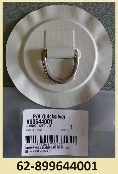 62-899644001 Quicksilver/Mercury RVS D-ring. Ø128 mm. € 5,95, Watersport en Boten, Accessoires en Onderhoud, Nieuw, Overige typen