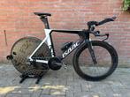 Isaac Muon Tijdritfiets - Powermeter - ENVE SES disc wiel, 28 inch, 10 tot 15 versnellingen, Zo goed als nieuw, 53 tot 57 cm