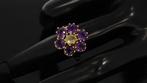 Citrien amethist fraaie 14k gouden design dames ring bloem, Voordeelsieraden, Ophalen of Verzenden, Met edelsteen, Dame