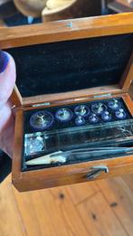 Vintage antiek apothekers doosje met gewichten, Antiek en Kunst, Ophalen of Verzenden