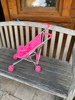 Kleine Poppenwagen - Roze met Sterren, Kinderen en Baby's, Speelgoed | Poppen, Ophalen of Verzenden, Gebruikt, Overige typen