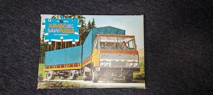 Daf puzzel vintage, Ophalen of Verzenden, Minder dan 500 stukjes, Gebruikt