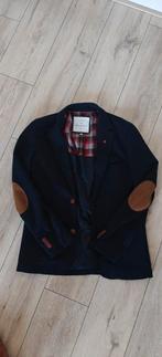 Blauwe blazer met elleboogstukken - Maat M, Onbekend, Ophalen of Verzenden, Zo goed als nieuw, Maat 48/50 (M)