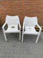 Mooie design tuinstoelen – set van 2, Ophalen, Gebruikt, Kunststof