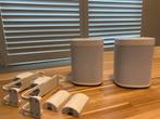 Sonos One set + muurbeugels - ZGAN, Onbekend, Ophalen of Verzenden, Zo goed als nieuw, Sonos