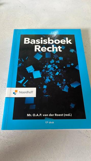 O.A.P. van der Roest - Basisboek Recht beschikbaar voor biedingen
