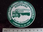 sticker koopmans koninklijke meelfabrieken leeuwarden logo, Verzenden, Zo goed als nieuw, Bedrijf of Vereniging