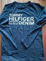 Tommy Hilfiger longsleeve Maat L donkerblauw, Ophalen of Verzenden, Zo goed als nieuw, Blauw
