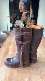 Bruine leren gevoerde Laarzen maat 38, Ophalen, Zo goed als nieuw, Bruin, Hoge laarzen